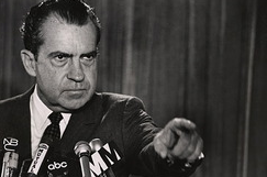President Richard Nixon, who was the first to use the term "war on Drugs".